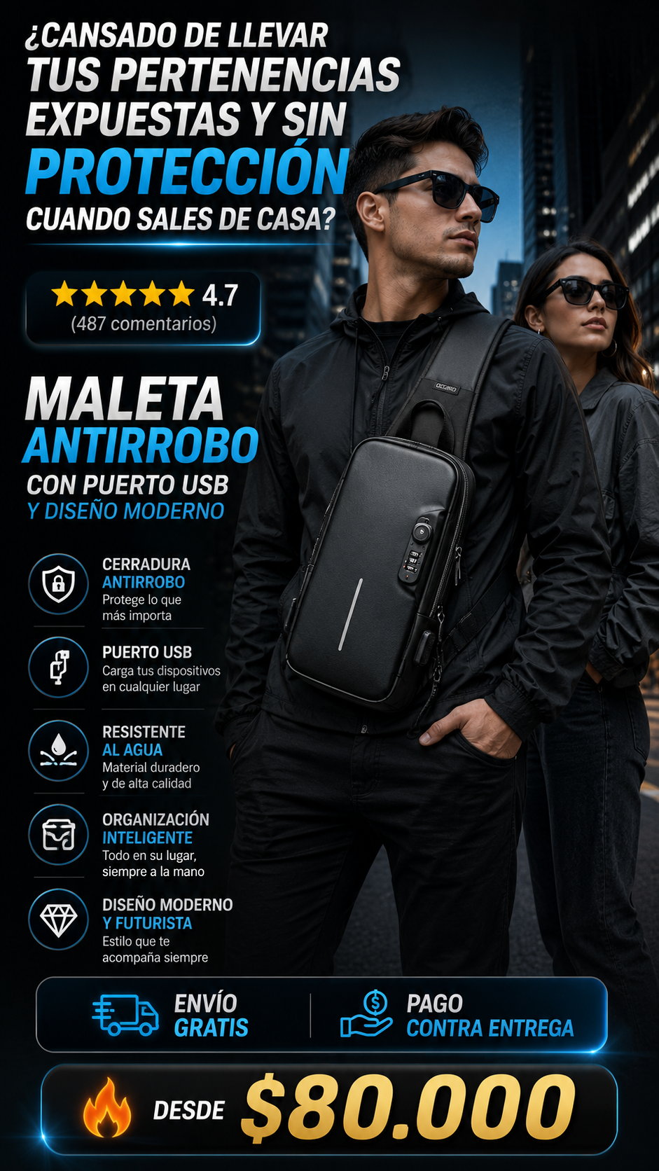 BOLSO CRUZADO ANTIRROBO