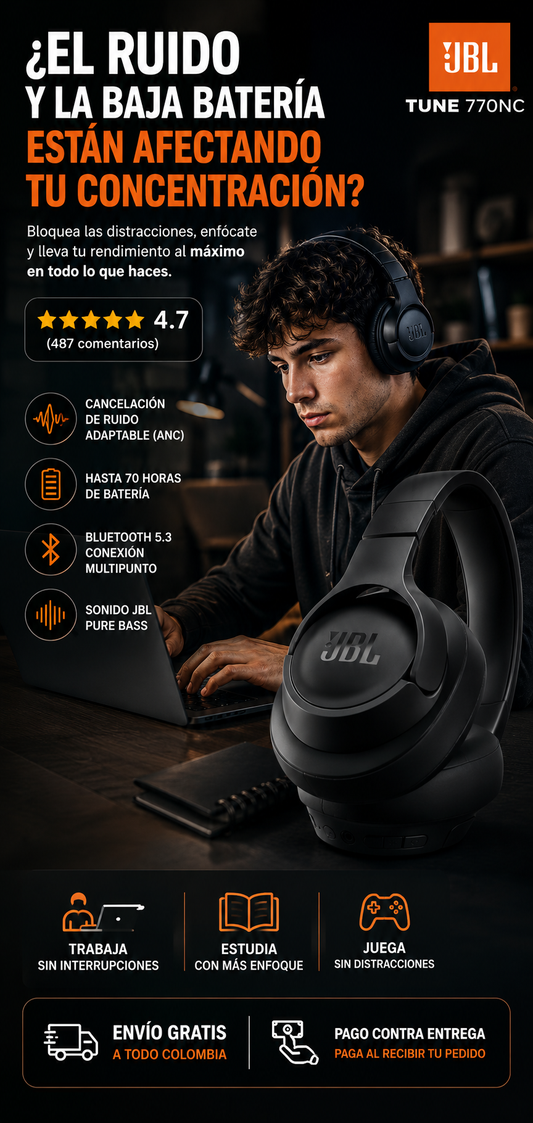 Audifonos Diadema JBL Tune 770 NC