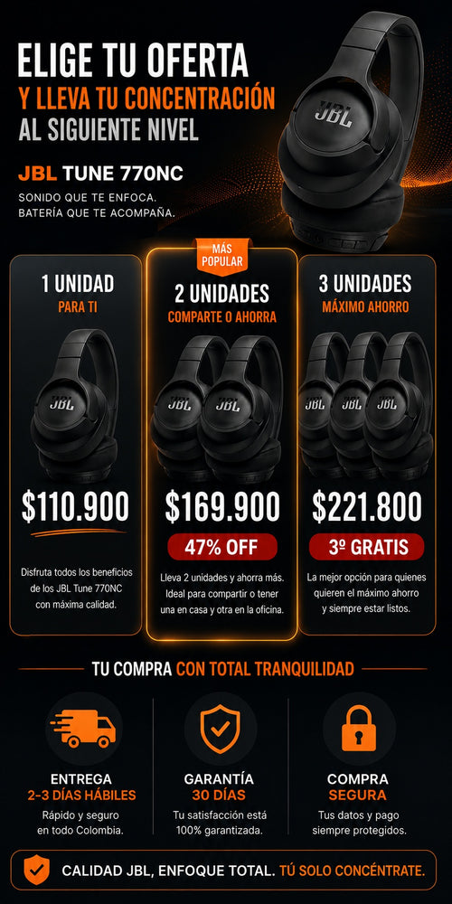 Audifonos Diadema JBL Tune 770 NC